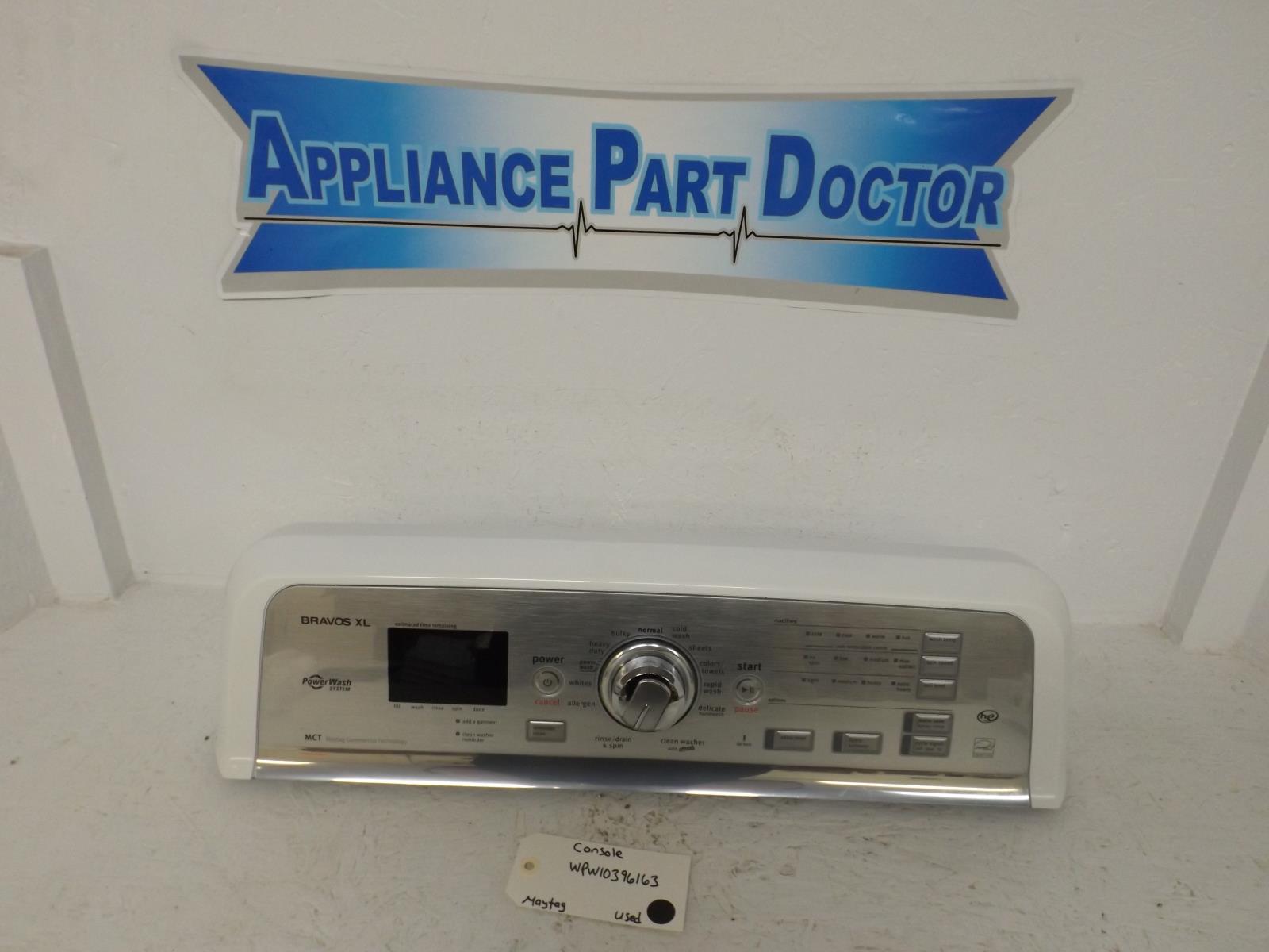 Maytag Washer WPW10396163 Console Used Maytag Washer WPW10396163 Console Used